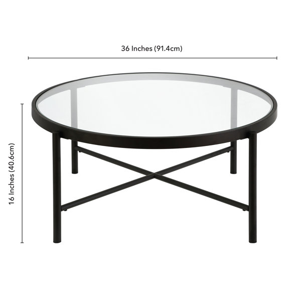 Etta Avenue™ Thorin Cross Legs Coffee Table & Reviews Wayfair Canada